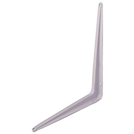 AMIG palomilla 125x100 blanca , Angulo para soporte de tablas y estanterías. Medidas: 125x100mm. Con nervio intermedio. Color Blanco epoxy. Resistencia hasta 40 kg de peso. (1/2)