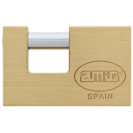 AMIG candado 200-60 seguridad laton 3095 , Candado de latón Amig, Mod. 200, 3095. Rectangular en latón con barra tratada de acero. - Cuerpo de latón y barra de acero tratado. - Cue