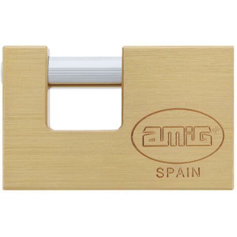 AMIG candado 200-75 seguridad laton 3096 , Candado de latón Amig, Mod. 200, 3096. Rectangular en latón con barra tratada de acero. - Cuerpo de latón y barra de acero tratado. - Cue (1/4)