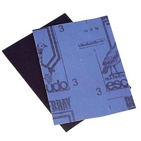 FLEXOVIT pliego lija p/hierro 0 , Tela esmeril escudo, para hierro. Pliego 0. - Tamaño: 230x280 mm. - Grano: 150. - Grosor: Fino.