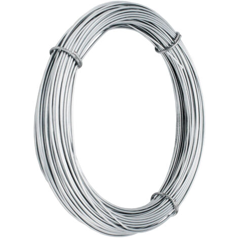 WURKO alambre galvanizado n3 50 gr 7mt rollo , Rollo de alambre galvanizado de 50 g Fabricado en metal galvanizado de alta calidad Excelente protección contra la corrosión (1/3)