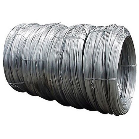 WURKO alambre galvanizado extra 2,7mm n16. 25kg rollo , Alambre galvanizado extra-plata Tamaño: 2,7 mm Rollos de 25 Kg Nº 16 Metros Aproximados: 560 metros Long