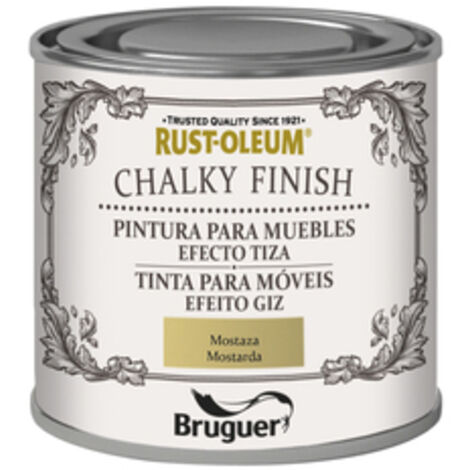 Rust-Oleum Bruguer Chalky Finish pintura para muebles Mostaza 125ml