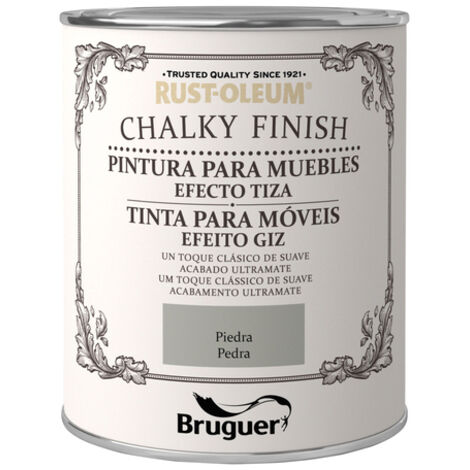 Rust-Oleum Bruguer Chalky Finish pintura para muebles Piedra 750 ml