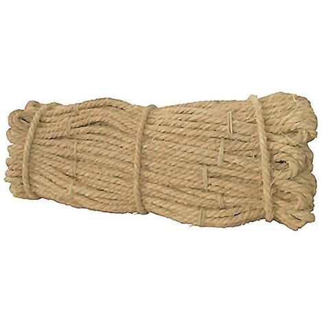 WURKO yute 4 cabos fardos cuerda yu107 6 kg paquete , Cuerda de yute natural 4 cabosFardo de 6 kg.