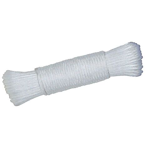 WURKO cuerda riel trenzada r/81 blanco 25mt bobina , Cordón trenzado polipropileno Riel de 3mmMadeja de 25 metrosColor blancoIndicado para rieles,cortinas,tendederos,ag