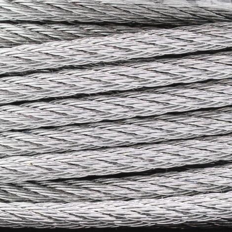 Câble Acier 8 Mm (6x7+1 Plastifié) 50 M – Résistant & Polyvalent Pour Extérieur & Intérieur