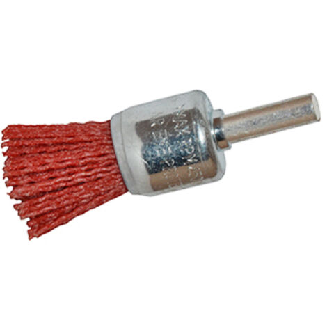 JAZ brocha abraslon 25mm. roja , Cepillo brocha abraslon CNA 2200. - Tamaño: 25 mm. - Grano: 80. - Color: Rojo. - Características: - Para aplicaciones en seco. (1/2)