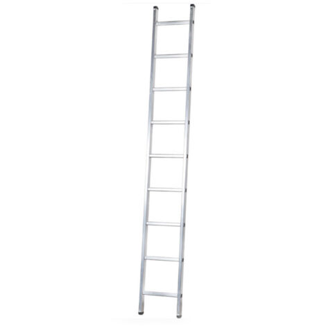 KORMAX escalera aluminio industrial simple 9 p , Escalera de aluminio industrial sencilla 109APeldaños 9Altura 2,58mtsAncho: 37,5cmMáxima resistencia de peso 150 Kg