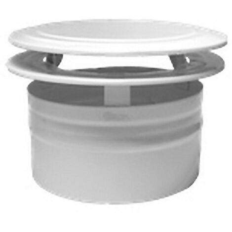 ADF DIFUSOR SOMBRERO VENTILACION HUMO BLANCO 110Ø=GBDIF0110