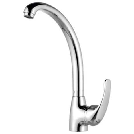 KALLA monomando fregadero vertical tubo 23601 , Monomando fregadero vertical caño tuboCartucho cerámico de 40mmAtomizador de latón macho 24/100Conexiones flexitub H3/8x