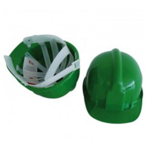FPLUS casco obra verde , CARACTERISTICAS:
.El casco de seguridad de cabeza Hard 5810 esta fabricado en
PHD polietileno de alta densidad que ofrece una excelente
resistencia contra