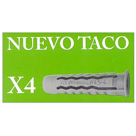TACOS NYLON 10MM. X4 TIPO X (1/2)