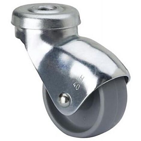 RUEDAS ALEX rueda giratora agujero m8 21hsr40-bp plastico gris eje liso (1/2)