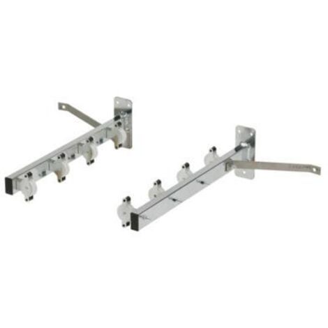 🧺 Tendedero Completo Lehman's – Alambre Trenzado Y Poleas De Zinc Para Exterior O Interior