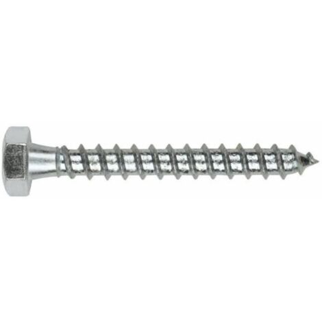 TORNILLO TIRAFONDO CABEZA HEXAGONAL  8X 40 BARRAQUERO DIN 571