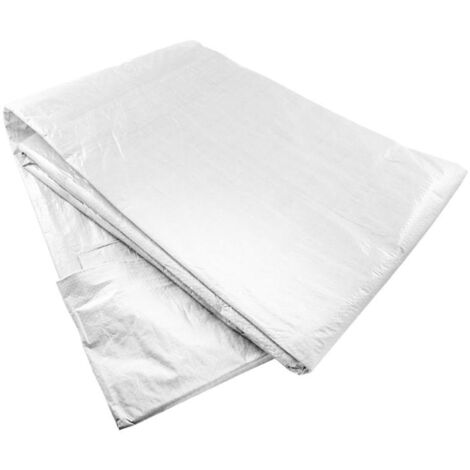 WURKO toldo rafia 1,90x2,90 blanco c/ollaos (2x3) , Toldo de rafia impermeable 2x3 metros blanco con ollaos ideal para proteger de la lluvia.y del sol-Rafia de polietileno impermea
