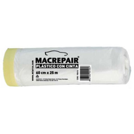 MIARCO cinta pintor &43 plastico 60cm. 22,5mt rollo 22.5 m , Plástico protector con cinta adhesiva de papel KreppRollo de 22,5 metrosAncho de 60cmIndicado para pintores y