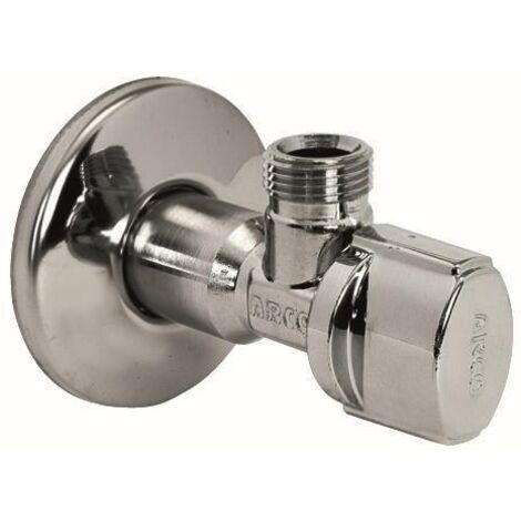 ARCO llave escuadra nov21 a80 1/2-3/8 , Válvula angular de esfera A-80 Medida: 1/2 y 3/8 pulgada Llave de escuadra Sistema patentado Sistema 1/4 vuelta Doble ju