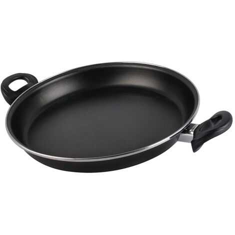 MAGEFESA paellera 30 cm black , Paellera 30 cm. BlackPaellera de 30 cm. modelo Black de acero vitrificado con asas, fondo difusor y triple capa antiadherente Marca: Magefes