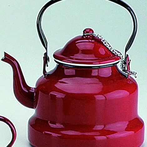 Ibili Teapot Roja 0,75 L Of Enaelled Steel In Red, 10 X 10 X 20 C