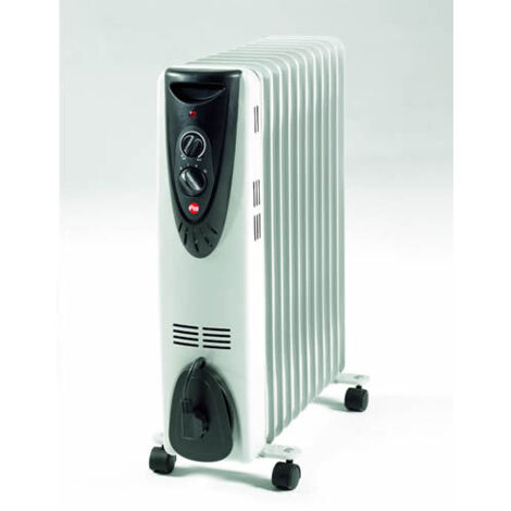 Radiador de aceite 2500W – 11 elementos – Calentamiento rápido y uniforme – Para espacios en el hogar u oficina – FM (1/5)