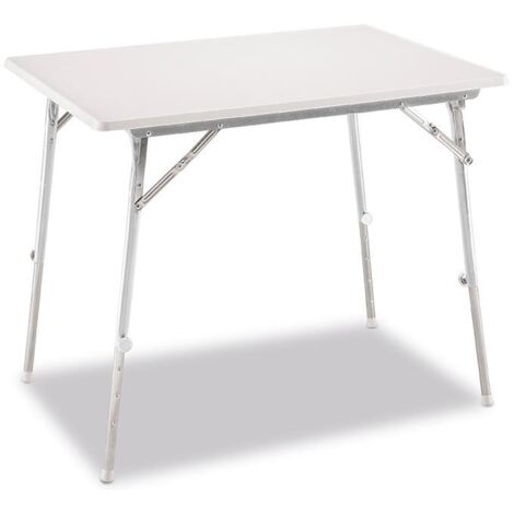 EREDU mesa plegable telescopica 80x60 cm 726 , Mesa impermeable plegable 80 x 60 cm 726Dimensiones: 80 x 60 cmColor blancoResistente al aguaPies ajustables y plegab
