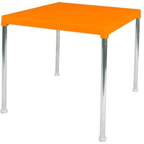 MESA APILABLE 70X70 CM ALUMINIO NARANJA 4026/7