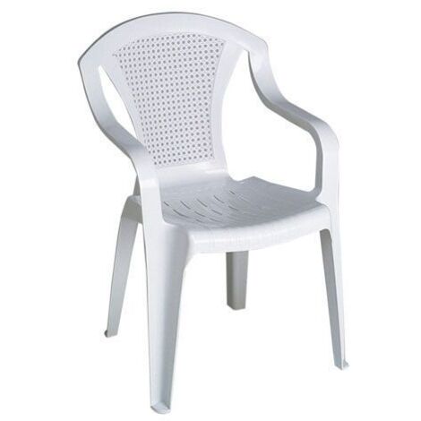 SILLON RESINA REJILLA 8106 BLANCO