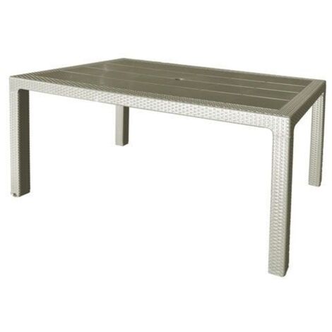 GARDEN LIFE mesa resina 150x90cm marfil 4090/09 , Mesa 150 x 90 cm 4090/09 color marfil. -Marca: Garden Life. -Se sirve desmontada y es de muy fácil montaje. -Resistente a los rayo
