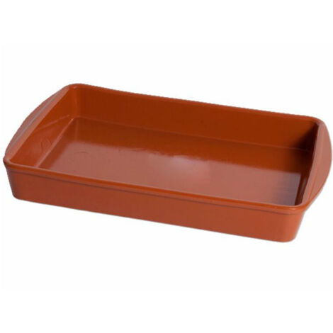 FUENTE RECTANGULAR BARRO ALAS 38x26 CM