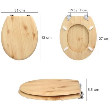 tapa wc madera natural, tapa asiento inodoro, asiento para inodoro universal, soporte ajustable,