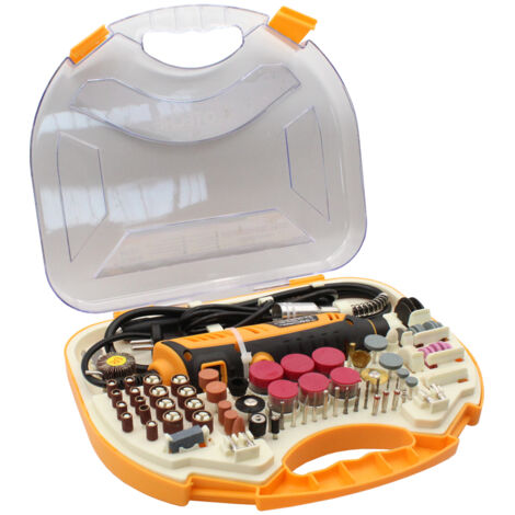 HOTECHE multiherramientas 200w 210 accesorios set , Set Multiherramienta con 210 accesorios Hoteche Con bloqueo para cambio de accesorios fácil y seguro Velocidad: 5000/350