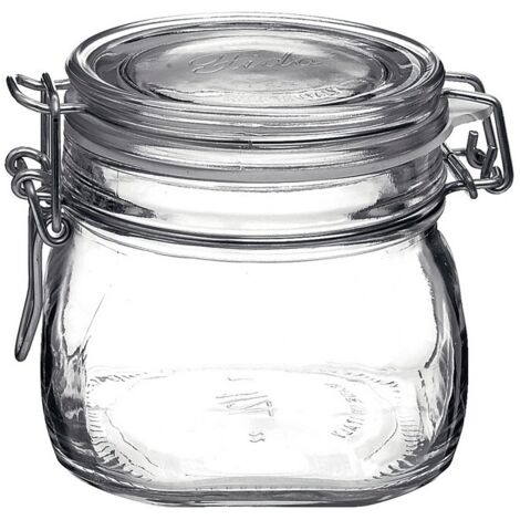 Set de 6 tarros herméticos de 500ml fido luminar