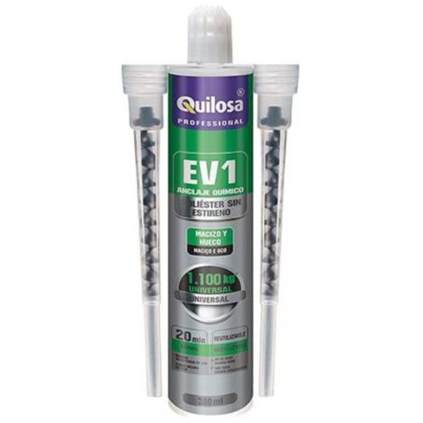 QUILOSA resina poliester ev1 300ml gris sin estireno cartucho