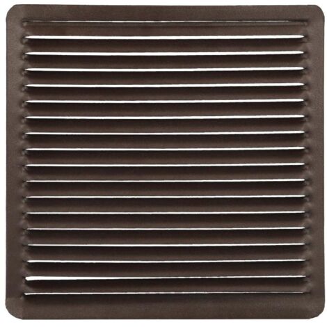 WOLFPACK LINEA PROFESIONAL rejilla ventilación empotrar  17x17 cm. aluminio marron