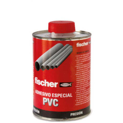 Adhesivo PVC 250ml Incoloro Uso Profesional Fischer