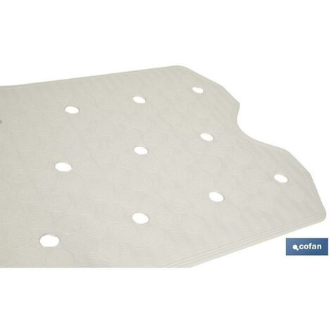 PLIMPO alfombra antideslizante con ventosas bañera/ducha blanco 36