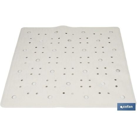 PLIMPO alfombra antideslizante con ventosas bañera/ducha blanco 53