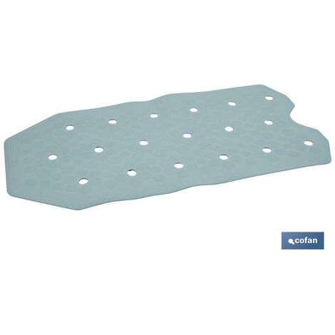PLIMPO alfombra antideslizante con ventosas bañera/ducha azul claro 36 x 72  cm