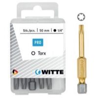 5 Puntas en cajita de plástico largo 50 mm (T 27 TIN) WITTE 429617