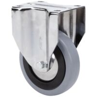 RUEDAS ALEX rueda fija 17a125cp-pgasb poliamix-goma gris eje bolas