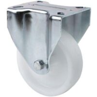 RUEDAS ALEX rueda fija 17zv200-ut poliamix blanco eje liso , Descripción
Rueda de poliamix blanco, especialmente indicada para soportar altas cargas hasta 400 Kg.
Se aplica en útiles de logística int