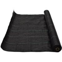 MALLA ANTIHIERBAS NEGRO 2MT. 110-115GR. ROLLO 100 M