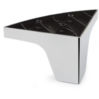 pata escuad plastico betula 150x150 h100 cromo no es pintada. recubierta lamina cromo.