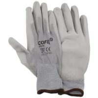 DAMESA guante poliuretano gris t-9 caja 12 , Guantes de poliuretano gris Cofil Guantes de poliuretano gris fabricados en poliéster con la palma recubierta de poliuretano Cu