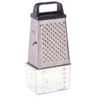 KINVARA rallador acero inoxidable &43 deposito medidor , Rallador acero inoxidable &43 deposito medidorMarca:KinvaraRallador de 4 caras inoxidable,con asa de polipropileno para