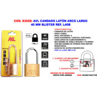 AVL avl candado laton finstock a-largo 40 m.m. blister l40b , avl candado laton finstock a-largo 40 m.m. blister l40b