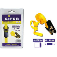 SIFER sifer cinta amarre ratchet 25 mm 5 m sin fin 09531622lam