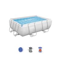Piscina Rectangular de Acero con Filtro 1C 282X196 h 84 Bestway BW56629